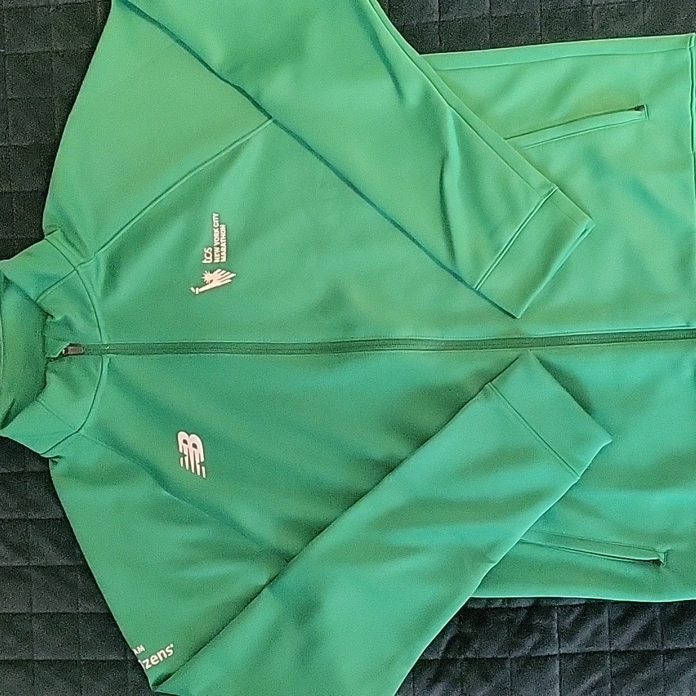 NWOT Limited Edition NYC Marathon New Balance Green Track Jacket
